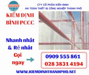 hình ảnh kiểm định bình PCCC