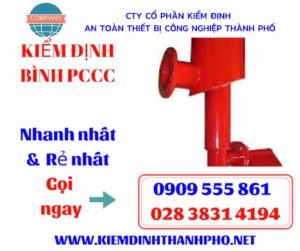 hình ảnh kiểm định bình PCCC