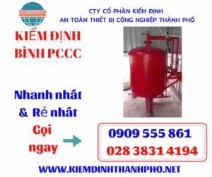 hình ảnh kiểm định bình PCCC