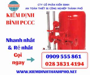 hình ảnh kiểm định bình PCCC