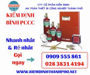 hình ảnh kiểm định bình PCCC