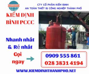 hình ảnh kiểm định bình PCCC