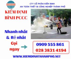 hình ảnh kiểm định bình PCCC