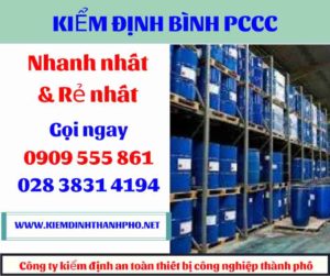 hình ảnh kiểm định bình PCCC