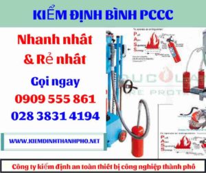 hình ảnh kiểm định bình PCCC