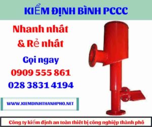 hình ảnh kiểm định bình PCCC