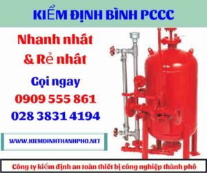 hình ảnh kiểm định bình PCCC