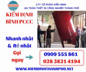 hình ảnh kiểm định bình PCCC