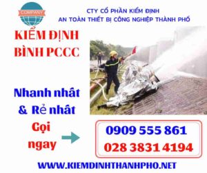 hình ảnh kiểm định bình PCCC