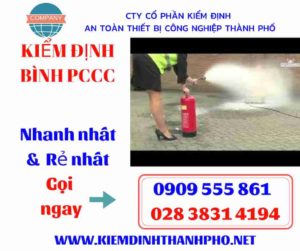 hình ảnh kiểm định bình PCCC