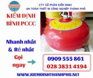 hình ảnh kiểm định bình PCCC