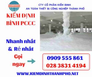 hình ảnh kiểm định bình PCCC