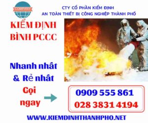 hình ảnh kiểm định bình PCCC