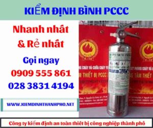 hình ảnh kiểm định bình PCCC