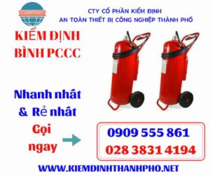 hình ảnh kiểm định bình PCCC