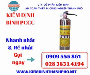 hình ảnh kiểm định bình PCCC