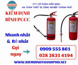 hình ảnh kiểm định bình PCCC