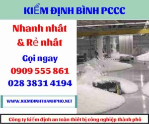 hình ảnh kiểm định bình PCCC