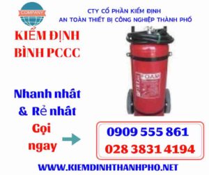 hình ảnh kiểm định bình PCCC