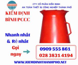 hình ảnh kiểm định bình PCCC