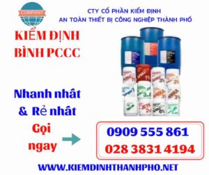 hình ảnh kiểm định bình PCCC