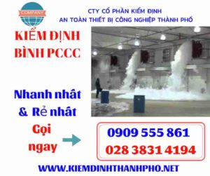 hình ảnh kiểm định bình PCCC