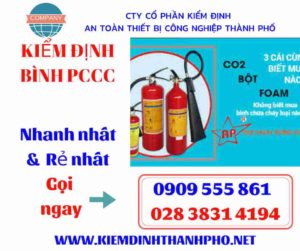 hình ảnh kiểm định bình PCCC