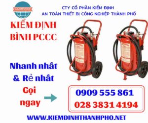 hình ảnh kiểm định bình PCCC