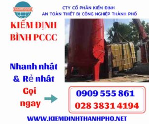 hình ảnh kiểm định bình PCCC