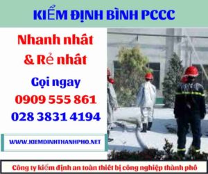 hình ảnh kiểm định bình PCCC