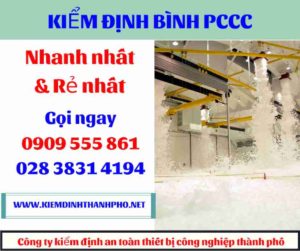 hình ảnh kiểm định bình PCCC