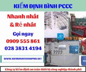 hình ảnh kiểm định bình PCCC