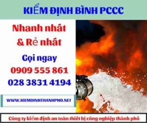 hình ảnh kiểm định bình PCCC