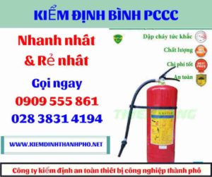 hình ảnh kiểm định bình PCCC