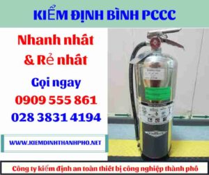 hình ảnh kiểm định bình PCCC