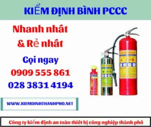 hình ảnh kiểm định bình PCCC