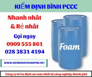 hình ảnh kiểm định bình PCCC