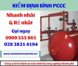 hình ảnh kiểm định bình PCCC