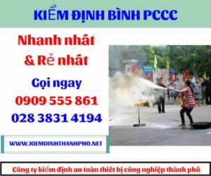 hình ảnh kiểm định bình PCCC