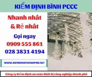 hình ảnh kiểm định bình PCCC