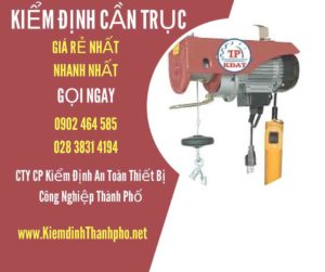 Hình ảnh kiểm định Cần trục