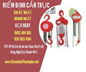 Hình ảnh kiểm định Cần trục