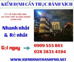 Hình ảnh kiểm định cần trục bánh xích