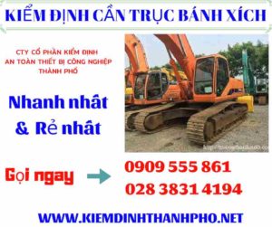 Hình ảnh kiểm định cần trục bánh xích