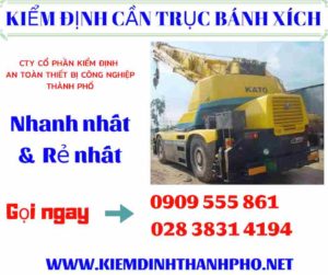 Hình ảnh kiểm định cần trục bánh xích