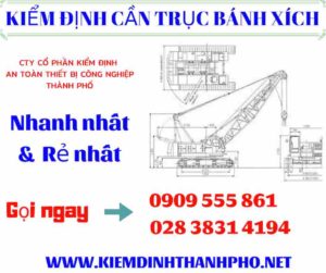 Hình ảnh kiểm định cần trục bánh xích