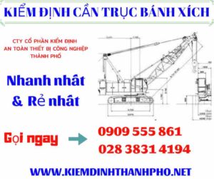 Hình ảnh kiểm định cần trục bánh xích