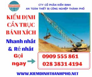 Hình ảnh kiểm định cần trục bánh xích