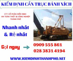 Hình ảnh kiểm định cần trục bánh xích