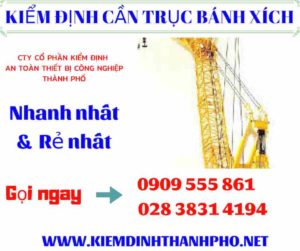 Hình ảnh kiểm định cần trục bánh xích